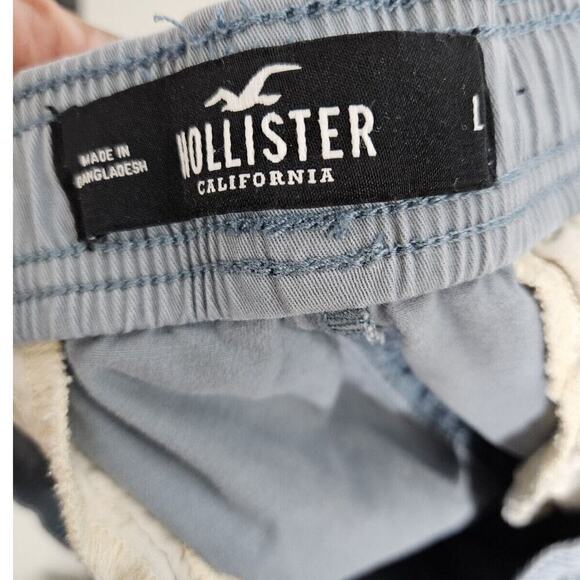 Hollister California Womens Epic Flex Jogger Short 9 Blue 3 Pocket Size L - Picture 6 of 7